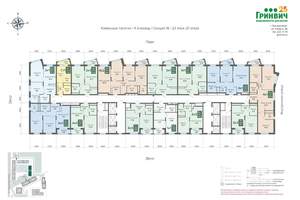 2-к квартира, строящийся дом, 64м2, 23/31 этаж