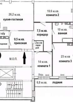 3-к квартира, вторичка, 111м2, 9/14 этаж