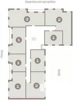 1-к квартира, вторичка, 54м2, 6/7 этаж