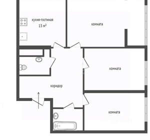 3-к квартира, вторичка, 86м2, 11/17 этаж