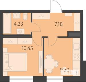 1-к квартира, вторичка, 31м2, 5/25 этаж