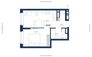 1-к квартира, вторичка, 37м2, 3/29 этаж
