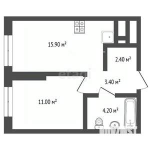 1-к квартира, вторичка, 37м2, 7/30 этаж
