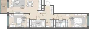 2-к квартира, вторичка, 85м2, 4/28 этаж