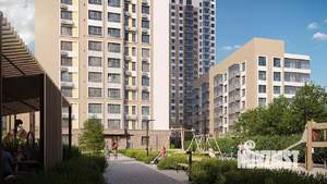 1-к квартира, строящийся дом, 40м2, 19/30 этаж
