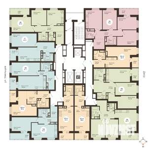 2-к квартира, сданный дом, 66м2, 20/25 этаж