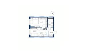 1-к квартира, вторичка, 40м2, 19/28 этаж