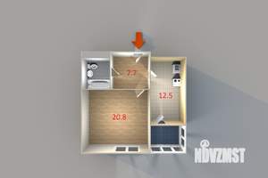 1-к квартира, вторичка, 45м2, 8/13 этаж