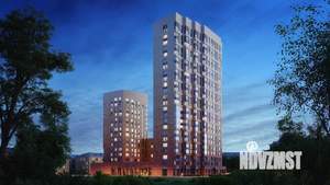 2-к квартира, строящийся дом, 60м2, 23/25 этаж