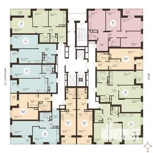 2-к квартира, сданный дом, 66м2, 13/25 этаж