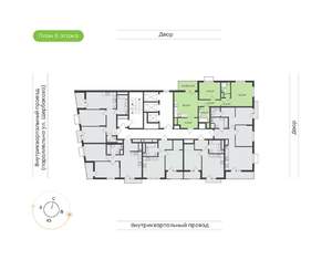 2-к квартира, вторичка, 69м2, 5/24 этаж