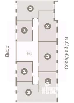 1-к квартира, вторичка, 35м2, 4/8 этаж