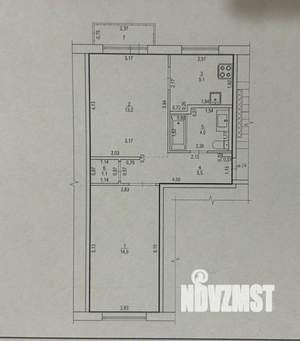 2-к квартира, вторичка, 43м2, 3/5 этаж