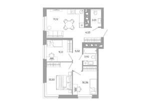 3-к квартира, вторичка, 67м2, 9/24 этаж