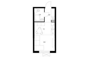 Студия квартира, вторичка, 24м2, 26/29 этаж