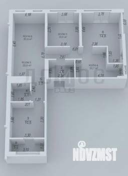 3-к квартира, вторичка, 83м2, 4/8 этаж