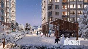 1-к квартира, строящийся дом, 38м2, 17/30 этаж