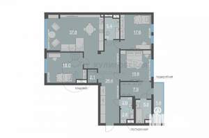 4-к квартира, вторичка, 143м2, 4/10 этаж