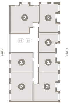 2-к квартира, вторичка, 83м2, 8/16 этаж