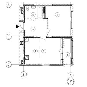 1-к квартира, вторичка, 47м2, 14/16 этаж