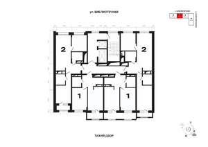 1-к квартира, вторичка, 44м2, 11/25 этаж