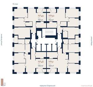 3-к квартира, вторичка, 121м2, 10/29 этаж