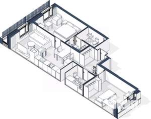 2-к квартира, вторичка, 77м2, 8/9 этаж