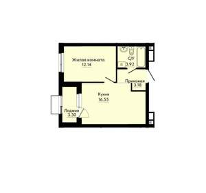 1-к квартира, вторичка, 37м2, 11/30 этаж