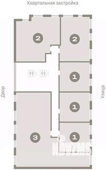2-к квартира, вторичка, 65м2, 4/16 этаж