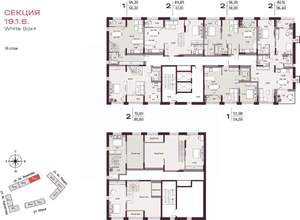 1-к квартира, вторичка, 53м2, 16/25 этаж