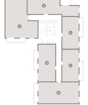 2-к квартира, вторичка, 64м2, 9/9 этаж