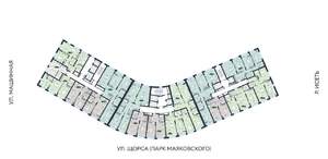 1-к квартира, строящийся дом, 52м2, 3/31 этаж