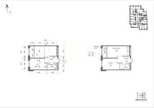 1-к квартира, вторичка, 44м2, 3/26 этаж