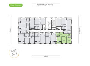 2-к квартира, вторичка, 56м2, 9/17 этаж