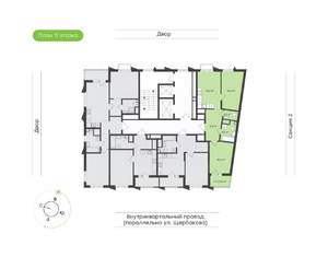 2-к квартира, вторичка, 58м2, 11/17 этаж