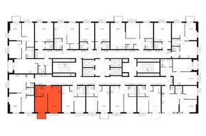 1-к квартира, вторичка, 36м2, 13/24 этаж