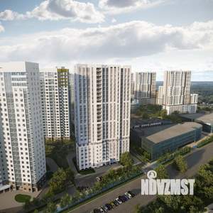 1-к квартира, строящийся дом, 39м2, 16/25 этаж
