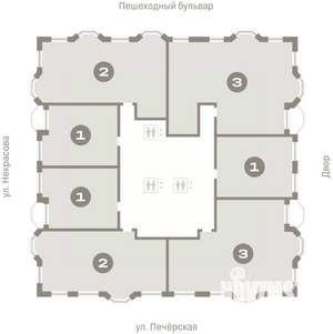 3-к квартира, вторичка, 121м2, 14/24 этаж