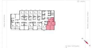 2-к квартира, вторичка, 48м2, 13/24 этаж