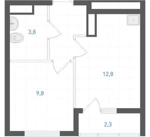 1-к квартира, вторичка, 31м2, 15/19 этаж