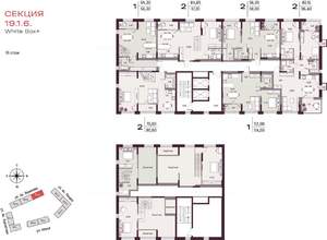 Студия квартира, вторичка, 64м2, 16/25 этаж