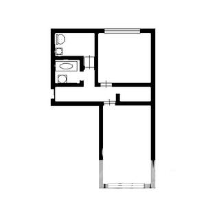 2-к квартира, вторичка, 43м2, 3/5 этаж