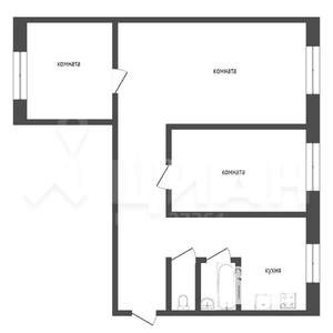 3-к квартира, вторичка, 62м2, 1/5 этаж