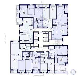 1-к квартира, вторичка, 43м2, 2/18 этаж