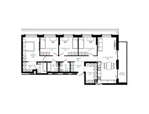4-к квартира, строящийся дом, 118м2, 6/7 этаж