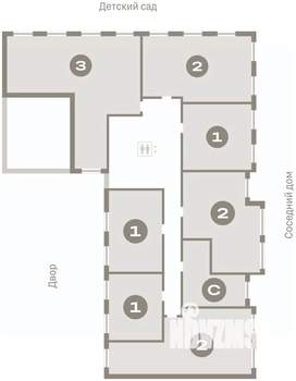 2-к квартира, вторичка, 65м2, 3/8 этаж