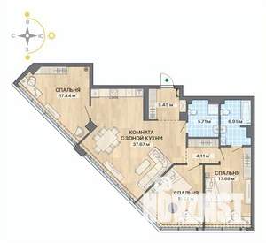 4-к квартира, вторичка, 110м2, 11/28 этаж