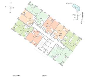 2-к квартира, вторичка, 49м2, 23/24 этаж