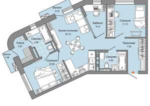 2-к квартира, вторичка, 69м2, 5/7 этаж
