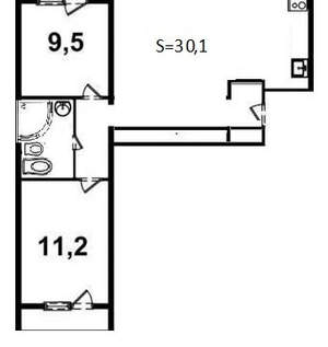 3-к квартира, вторичка, 60м2, 7/9 этаж